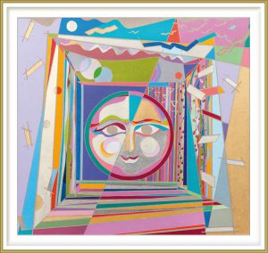 Ai-Wen Wu Kratz 5, USA, Sing To The Carnival Moon, 2017, Acrylic on Canvas, 76 x 81 cm