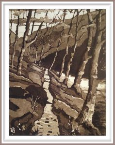 Gerhardt Gallagher 1, Ireland, Upper Lake, 2018, Aquatint Etching, 17 x 23 cm