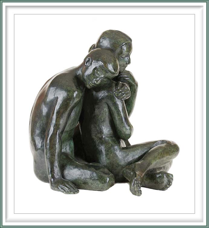 Maud du Jeu 4, France, Sérénité, 2013, Bronze, 29 x 30 x 30 cm 