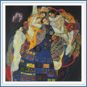Yvonne Welman 2, Netherlands, Comment on Klimt, 2015, Digital Print, Painting, 14 x 14 cm