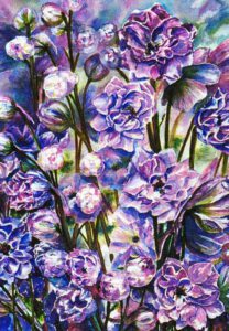 Agnes Parcesepe, Australia, Colour of Spring, 2006, watercolor on thick handmade paper, 56 x 76 cm