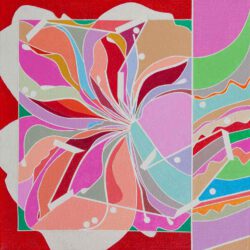 Ai-Wen Wu Kratz, USA, color Logic II. Red, 2018, acrylic on canvas, 25 x 25 cm