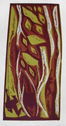 Barry Cottrell, United Kingdom, Fall – Season Of Surrender, 2004, colour linocut, 61 x 29,10 cm