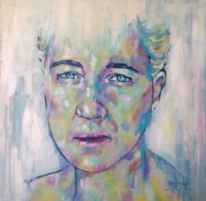 Grady Zeeman, South Africa, Grace Of A Woman, 2020, oil on canvas, 70 x 70 cm