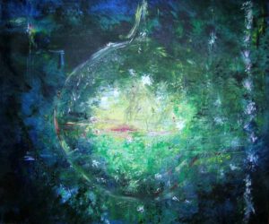 Lizzy Forrester, Spain/UK, Awakening II Moonlight Sonata de Beethoven, 2020, acrylic on canvas 65 x 55 cm
