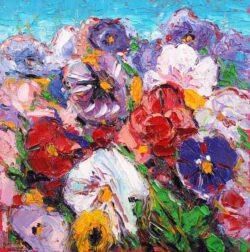 Mel Delija, Canada, Ontario Flower, oil on board, 30,5 cm x 30,5 cm