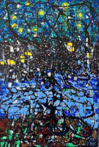 Natalia Rose, Starry Night, 2020, acrylic on linen, 150 x 100 cm