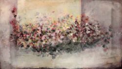 Patricia Pascazzi, Argentina, Just flowers!, 2020, oleo, enduido, 140 x 80 cm.