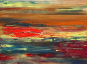 Trudie Noordermeer, The Netherlands, Field Of Poppies, 2021, oil on canvas, 60 x 80 cm