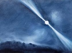 Veryal Zimmerman, USA, Atmospheric Disturbance II, 2018, oil on canvas, 45,72 x 60,96 cm
