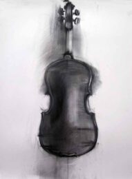 Irina Kassabova, USA/Bulgaria, One's Back, 2011, Charcoal, 76 x 55 cm