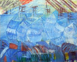 Alla Rusu, France, Ein Stück Geschichte, 2005, oil on canvas, 73 x 90 cm