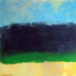 Adelheid Niepold, Belgium, Horizons 2, 2022, acryl on canvas, 20 x 20 cm