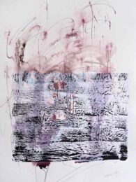 Anneke Hodel-Onstein, Austria, Lines Of Sound #3, 2019, Mischtechnik auf Papier Fabriano 640 g-m², 76 x 56 cm