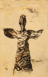 Elina Autio, Finland, The Spell, 1992, dry point, carborundum, 58 x 36 cm