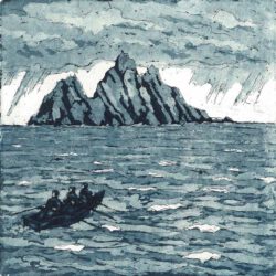 Gerhardt Gallagher, Ireland, Towards Solitude, 2021, aquatint etching, 18 x 18 cm