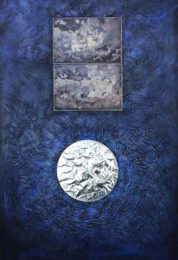 Igal Permuth, Guatemala, 2020, Sky Heart Memory, mixed media, 31 x 24 x 1 in