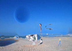 Ignacio Montano, USA, On The Eternal Odyssey Ours. Agamemnon Europa Jupiter, 2021, oil on linen, 40 x 30 cm