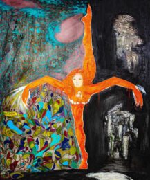 Tamara Rogozina, Ukraine, Altered State Of Consciousness. Rajas, 2016, сoal, oil on canvas, 100 x120 cm