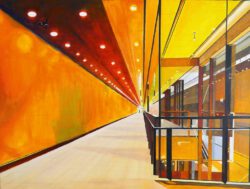 Herbert Hermans, The Netherlands, Metrostation ‘De Pijp’, 2019, oil on canvas, 80 x 60 cm