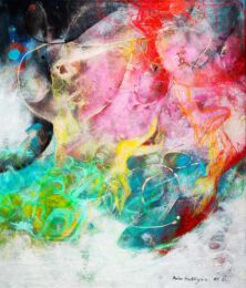 Mira Satryan, USA, Upside Down, USA, 2021, acrylic on canvas, 91 x 76 cm