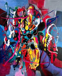 Paul Ygartua, Canada, Sin Control, acrylic on canvas, 121 x 144 cm