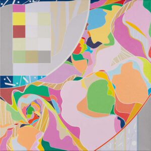 Ai-Wen Wu Kratz, USA, Five Sonnets. No. 3, 2021, acrylic on canvas, 61 x 61 cm