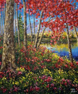 Gayle Faulkner, USA, Peek-A-B00, 2023, on canvas, 20 x 24 inches