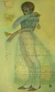 Irene Belknap, USA, Ithaka, 2001, oil on linen, 57 x 35 in