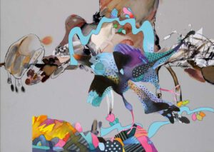 István Damó, Romania, Journey On The Blue River - The Poetry Of Travel, 2023, mixed technique