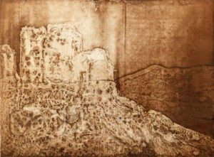 Katharina Bossmann, USA, Luftschloss, 2021, multi-plate electrolytic etching, 23 x 30.5 cm