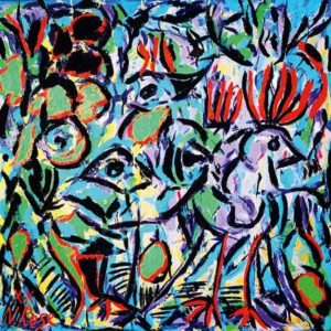 Natalia Rose, Denmark, Why Not, 2020, acrylic on canvas, 60 x 60 cm