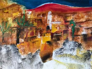 Ursula Müri, Schweiz, Marokko, acryl, 2024, 50 x 40 cm