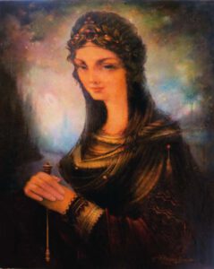 Vardan Ghumashyan, Armenia, Nene, 2022, oil canvas, 80 x 65 cm