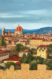Aleksandra Ciążyńska, Poland, Picturesque Florence, 2024, oil on canvas, 40 x 60 cm