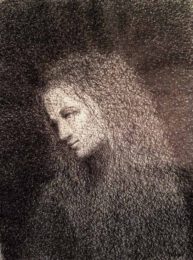 Atom Hovhanesyan, USA, Madonna, 2016, pen on paper, 76 x 56 cm