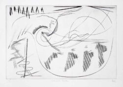 Barry Cottrell, United Kingdom, Creation Myth, 1998, burin engraving on copper, 20 x 30 cm