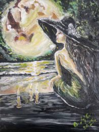 Béla Attila Majkó, Hungary, Daydream, 2025, oil on canvas, 40 x 30 cm