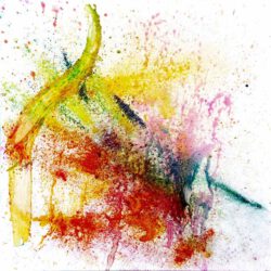 Christina Mitterhuber, Austria, Frühlingsgefühle, 2021, oil, pigments and glitter on canvas, 80 x 80 cm