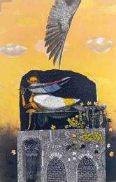 Dimo Kolibarov, Bulgaria, cycle"Try To Fly-Waiting For'', 2024, etching,aquatint, 20 x 30 cm