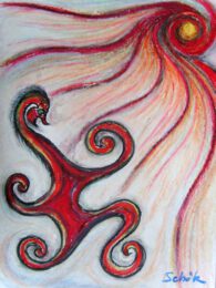 Ferenc Sebök, Belgium, Le Defi, 2009, pastel on cardboard, 40 x 30 cm