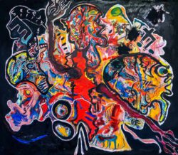 Gordon Massman, USA, The Valkyries, 2025, oil on canvas, 335 x 335 cm