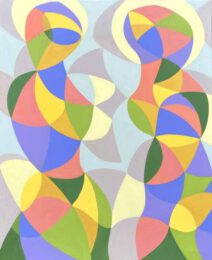 Gregg Simpson, Canada, Luminous Beings, 2024, acrylic on canvas, 152,4 x 127 cm