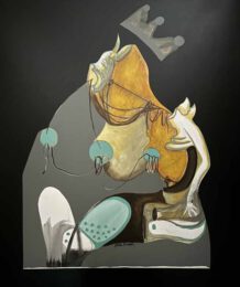 Hala Kusiak, USA, Screaming In The Dark, 2024, acrylic on canvas, 119 x 99 cm