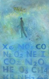 Irene Belknap, USA, Walking On Air, oil on canvas,76 x 121 cm