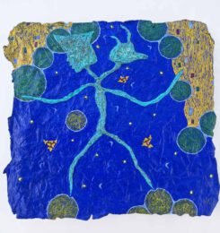 Jani Jan J, Austria, Transformation In Motion 509, 2025, mixed media on own developed substrate, 19 x 19,1 cm