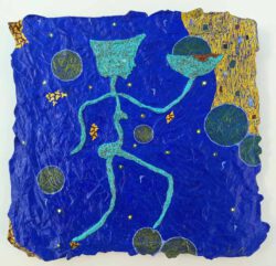 Jani Jan J., Austria, Transformation In Motion 508, copper-mixed media on own developed surface, 19,1 x 19,8 cm