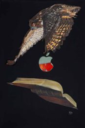 Jette van der Lende 1 Norway The Wise Hunts Knowledge, 2017, oil on linen, 105 x 70 cm