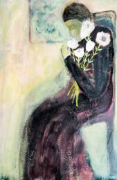 Katty Smith, USA, Priscilla, 2025, mixed media on canvas, 91 x 61 cm