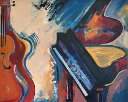 Lynne Meneses, USA, Where The Keys Remember You, 2025, acrylic on canvas, 76 x 61 cm